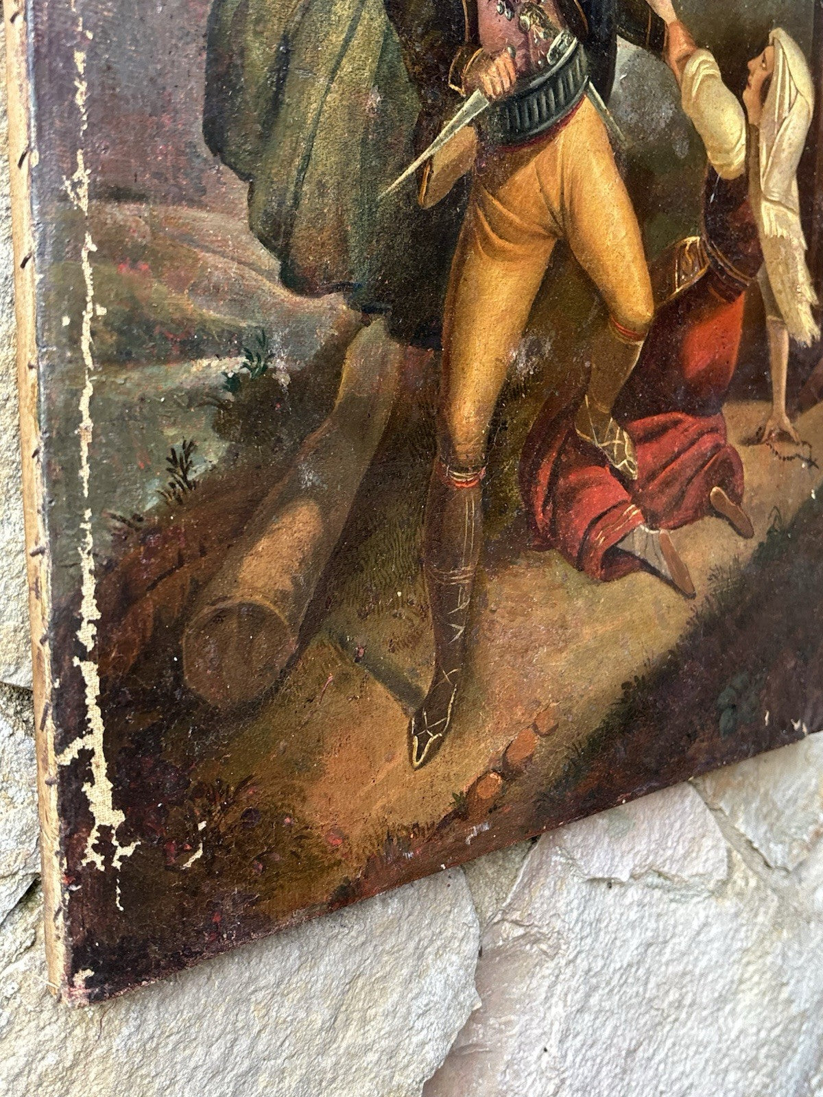 Quadro antico -Brigante- dipinto a olio su tela