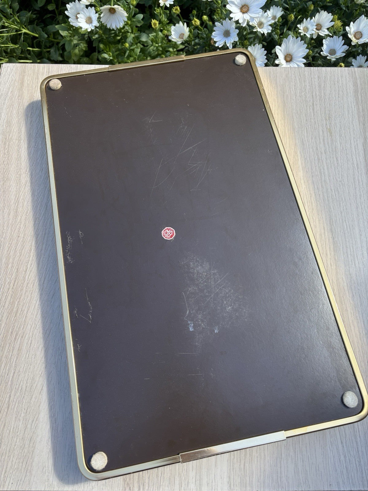 Vassoio Vintage Anni ‘60 MB Made In Italy In Metallo Con Specchio