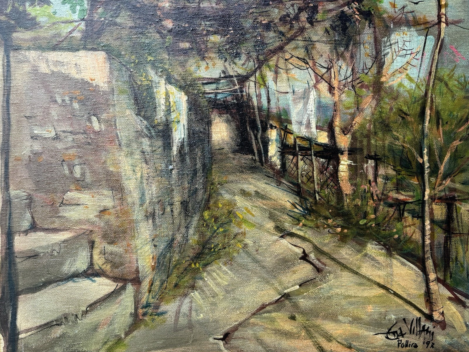 Quadro -Paesaggio- Ena Villani dipinto a olio su tela