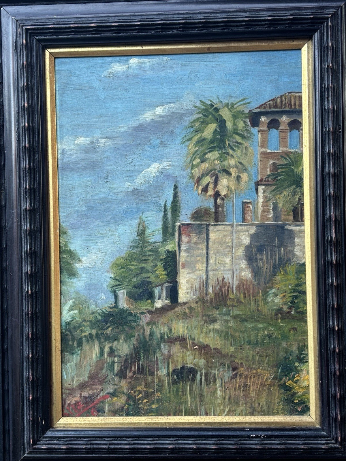 Quadro -Paesaggio- dipinto a olio