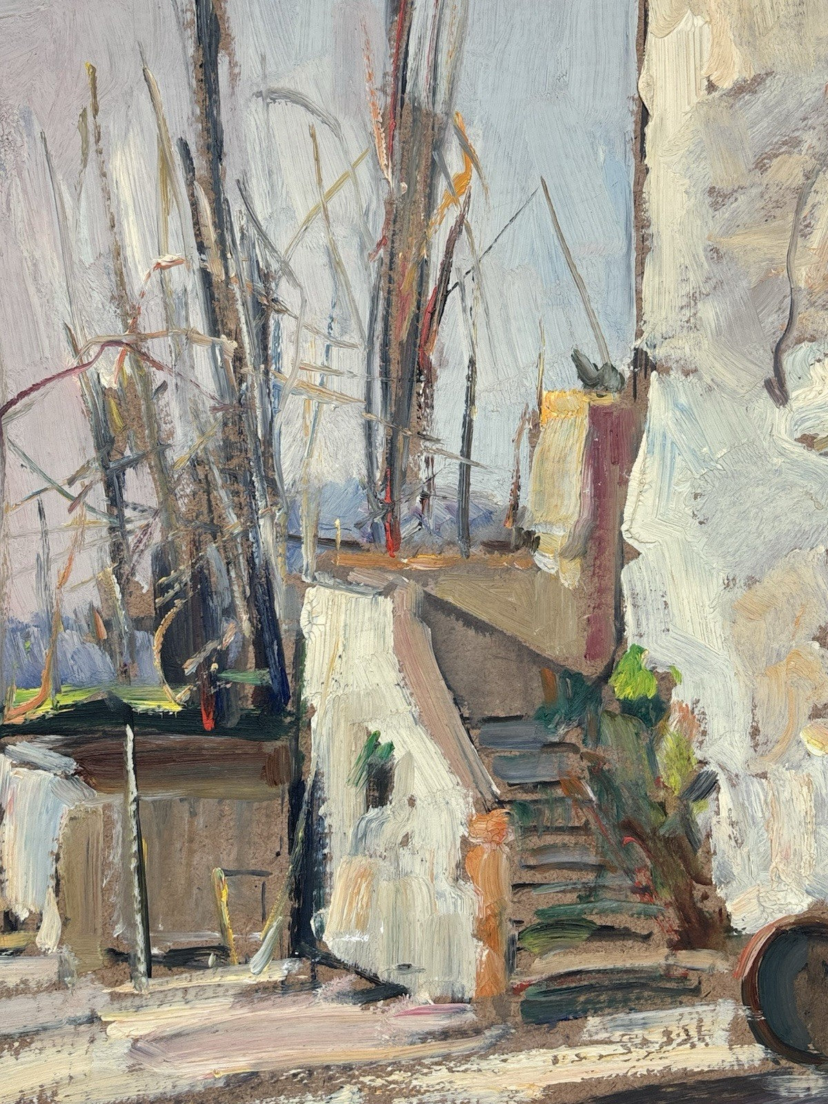 Quadro -Paesaggio Con Casolare- Edmondo Di Napoli- dipinto a olio