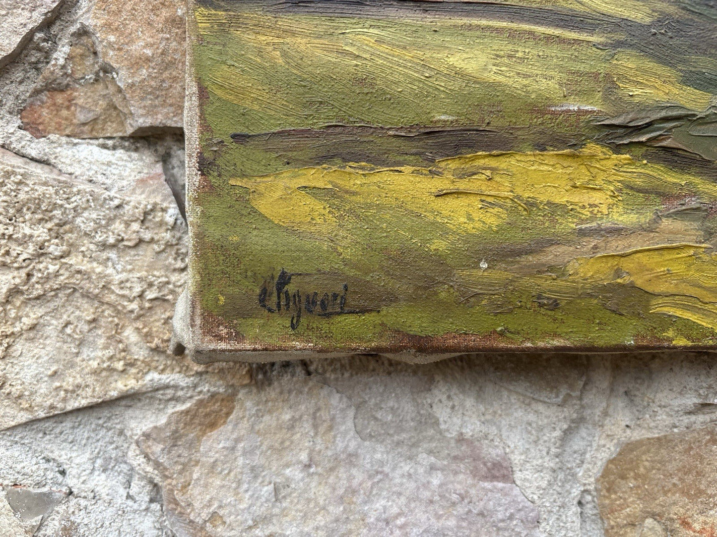 Quadro -Paesaggio-Ermete Liguori-dipinto a olio su tela