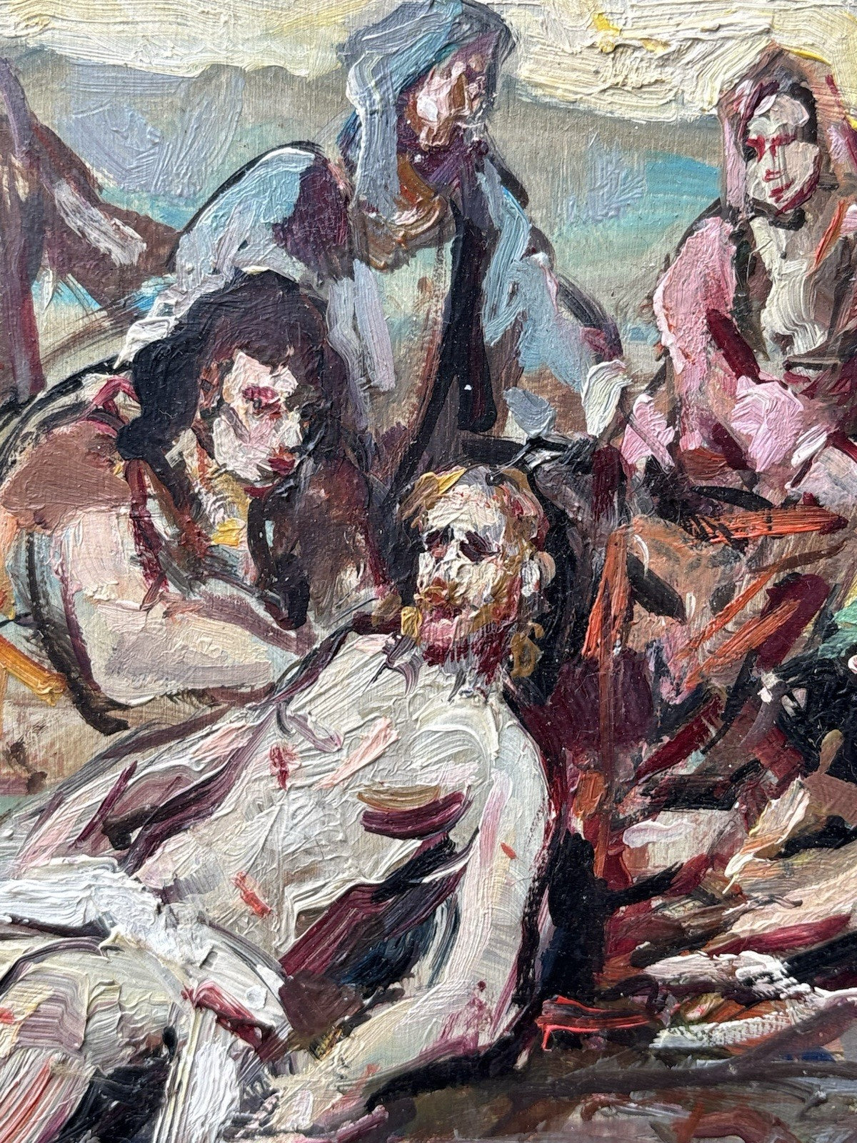 Quadro -Scena Religiosa- Wilken’s Hans Desiderio- dipinto a olio su tavoletta