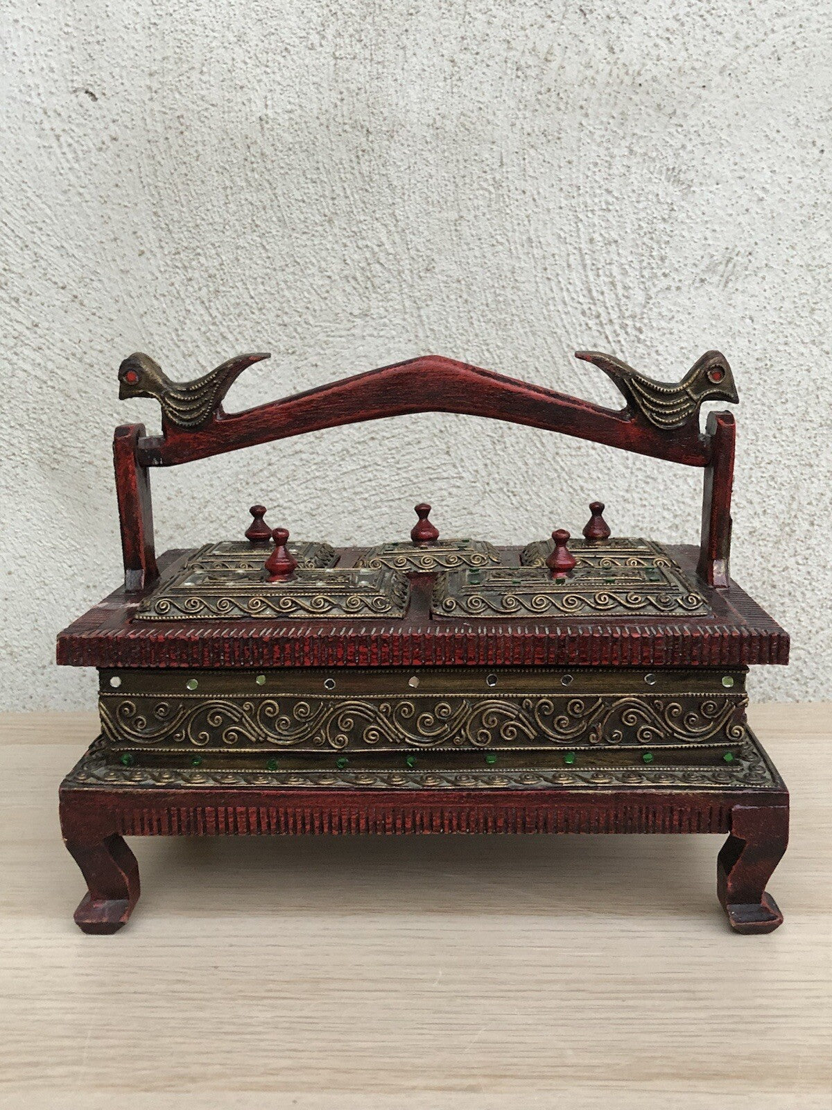 Scatola Portagioie Indiana In Legno