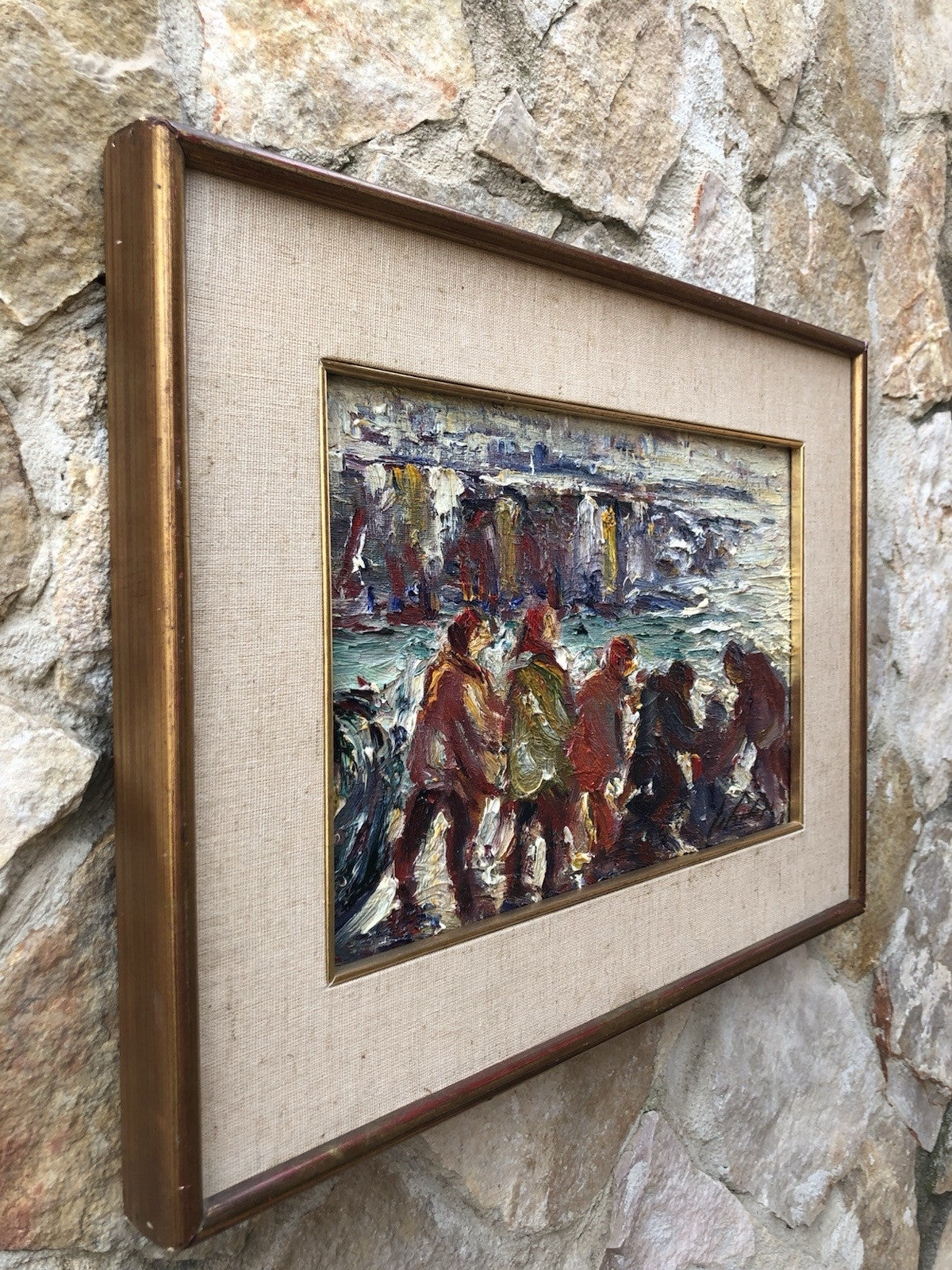 Quadro -Al Mare- dipinto a olio