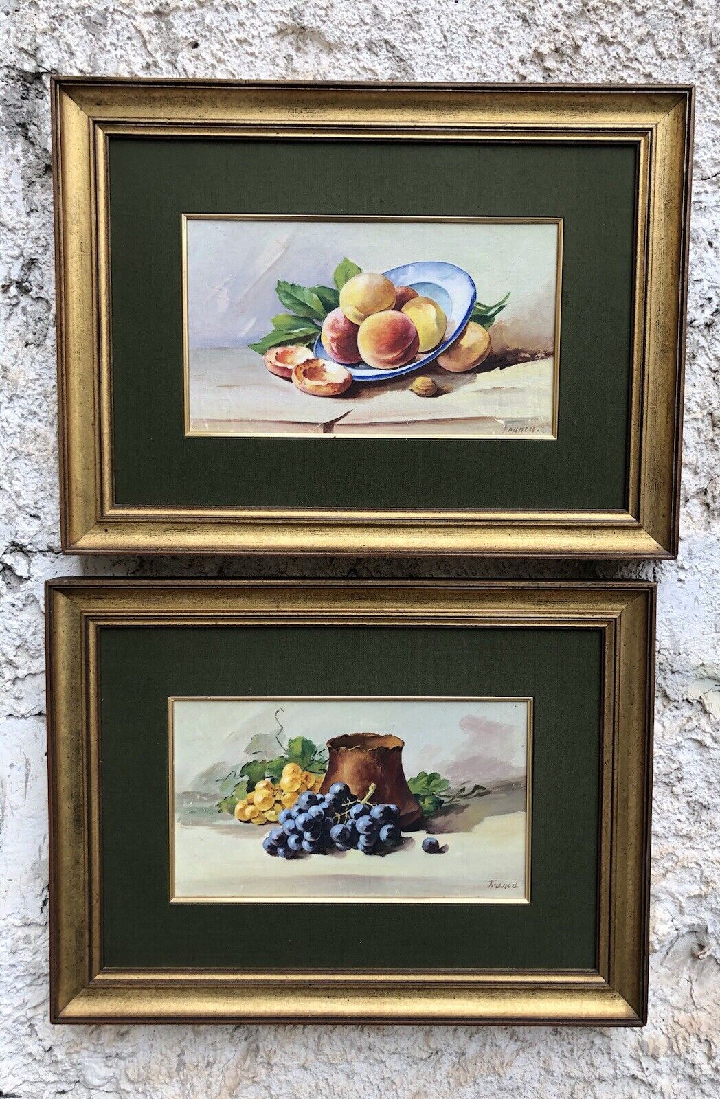 Coppia di quadri -Natura Morta- dipinti a olio