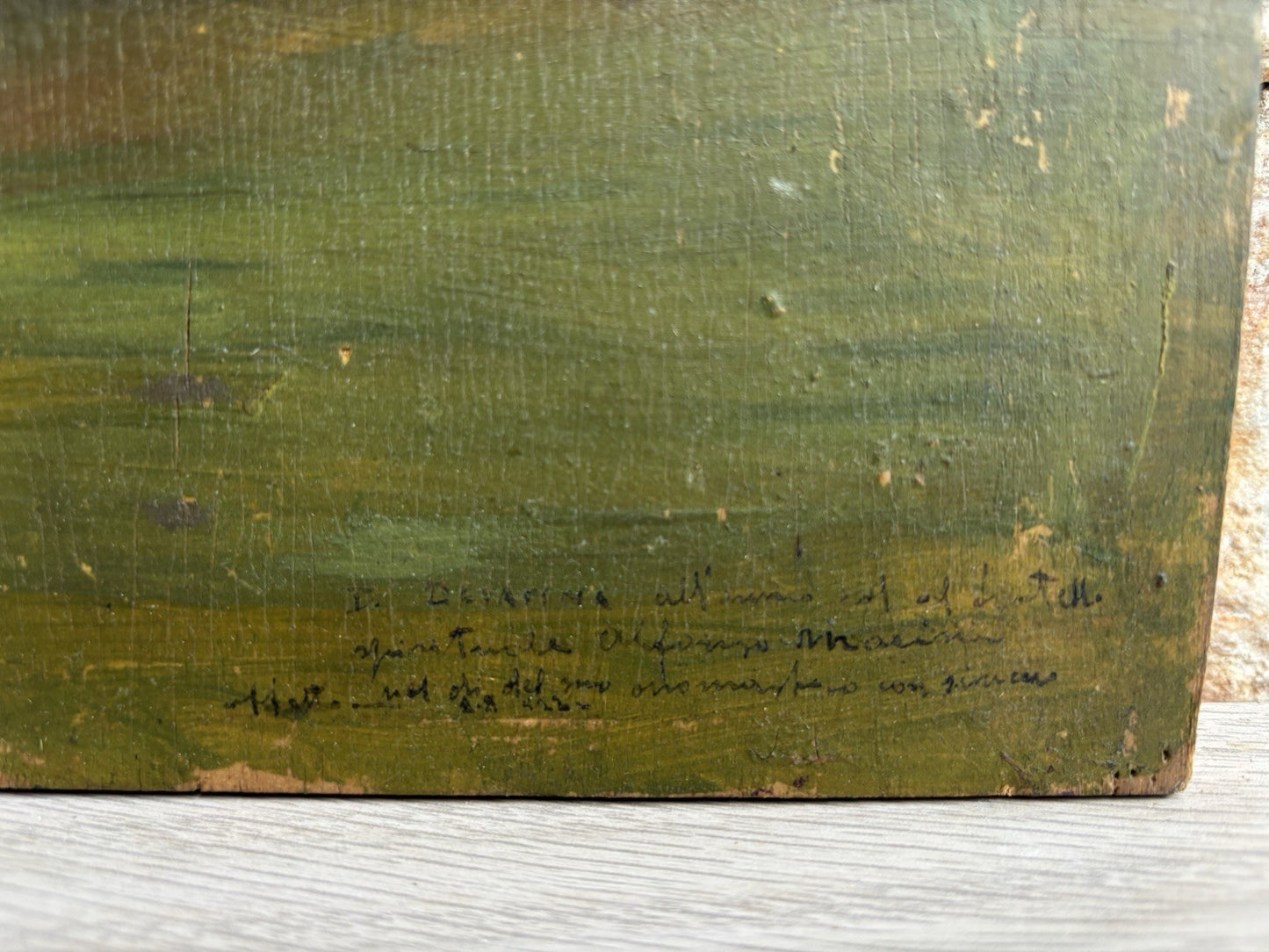 Quadro -Paesaggio- Domenico De Vanna dipinto a olio su tavola