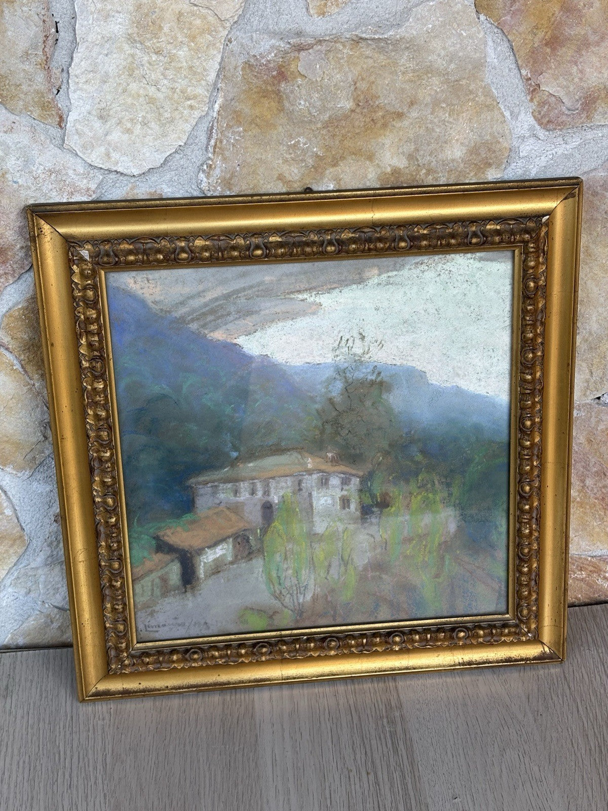 Quadro -Paesaggio- Raffaele Limauro realizzato a pastello