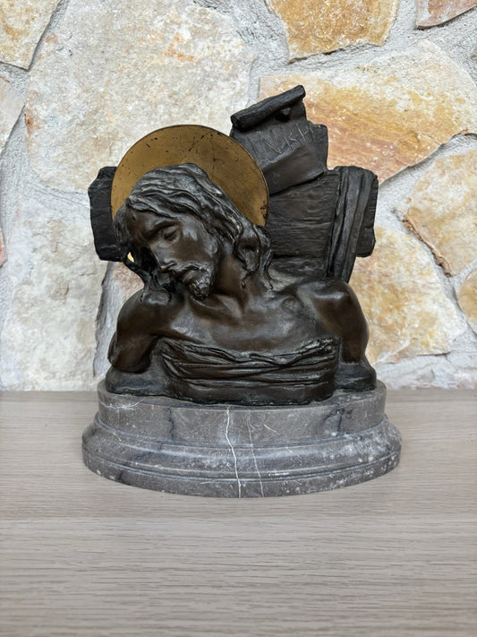 Antica Scultura In Bronzo Guido Cacciapuoti Datata 1923