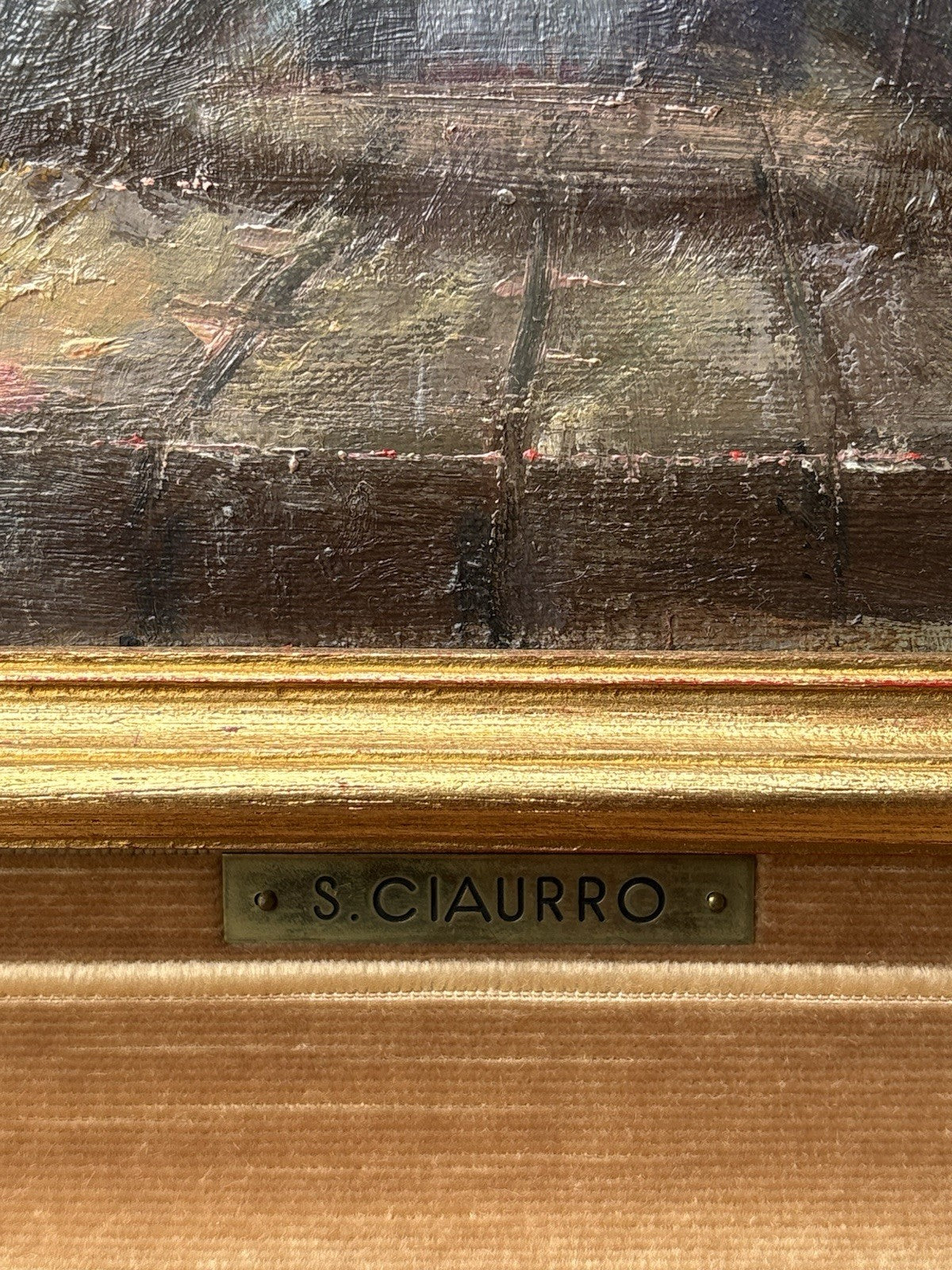 Quadro -Fanciulla In Preghiera- Salvatore Ciaurro- dipinto a olio