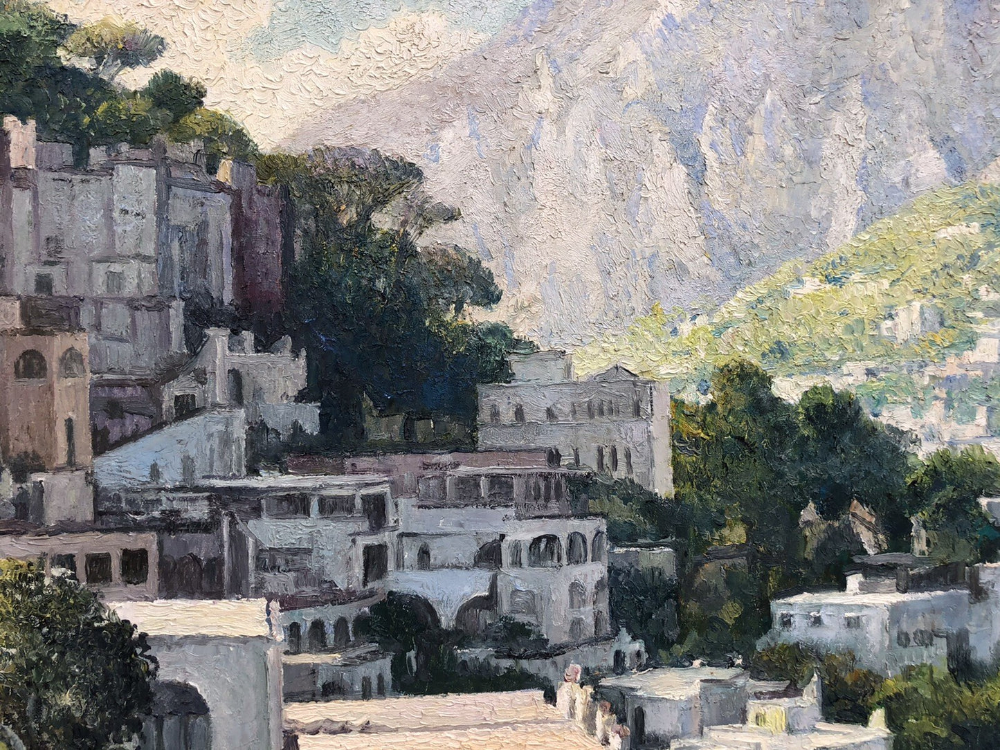 Quadro vintage -Paesaggio- dipinto a olio