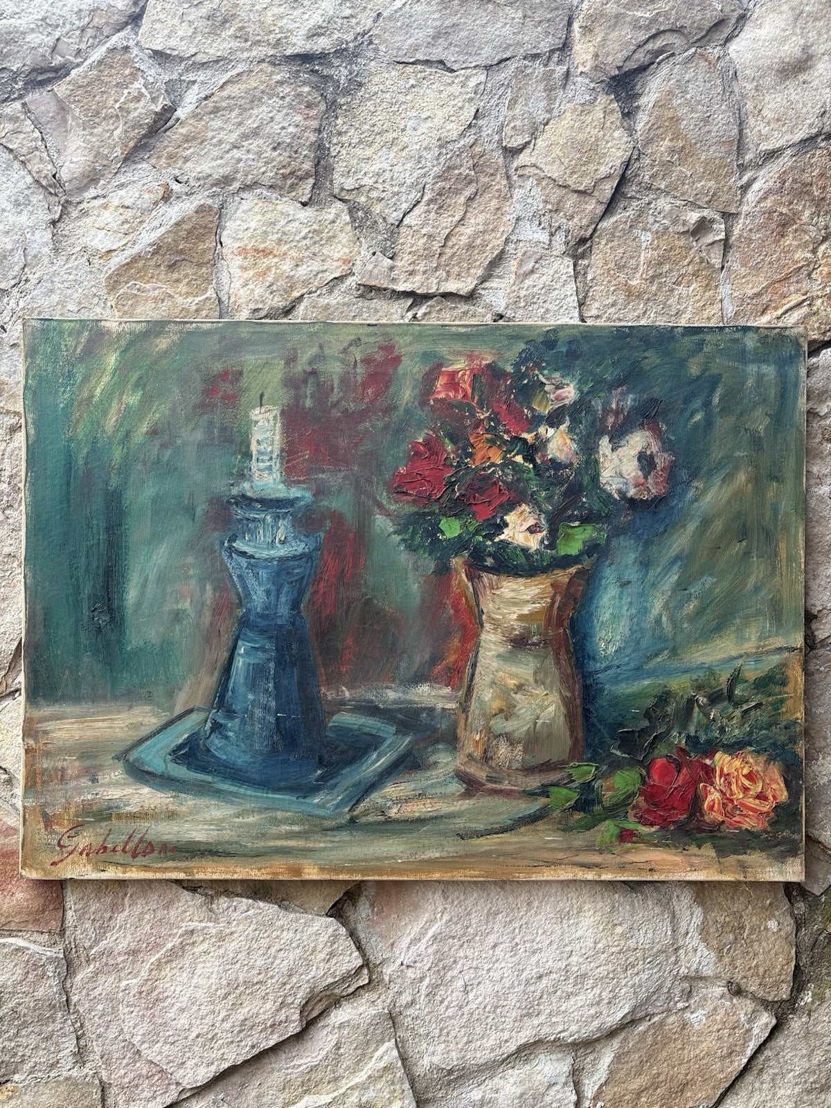 Quadro -Natura Morta- Giuseppe Gabellone- dipinto a olio su tela