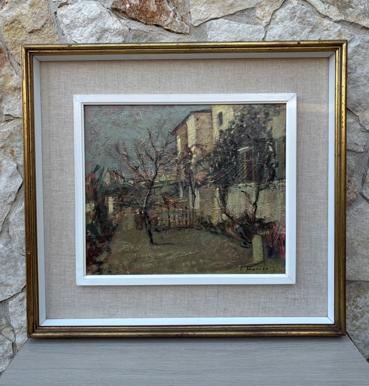 Quadro -Il Giardino Di Casa- dipinto a olio