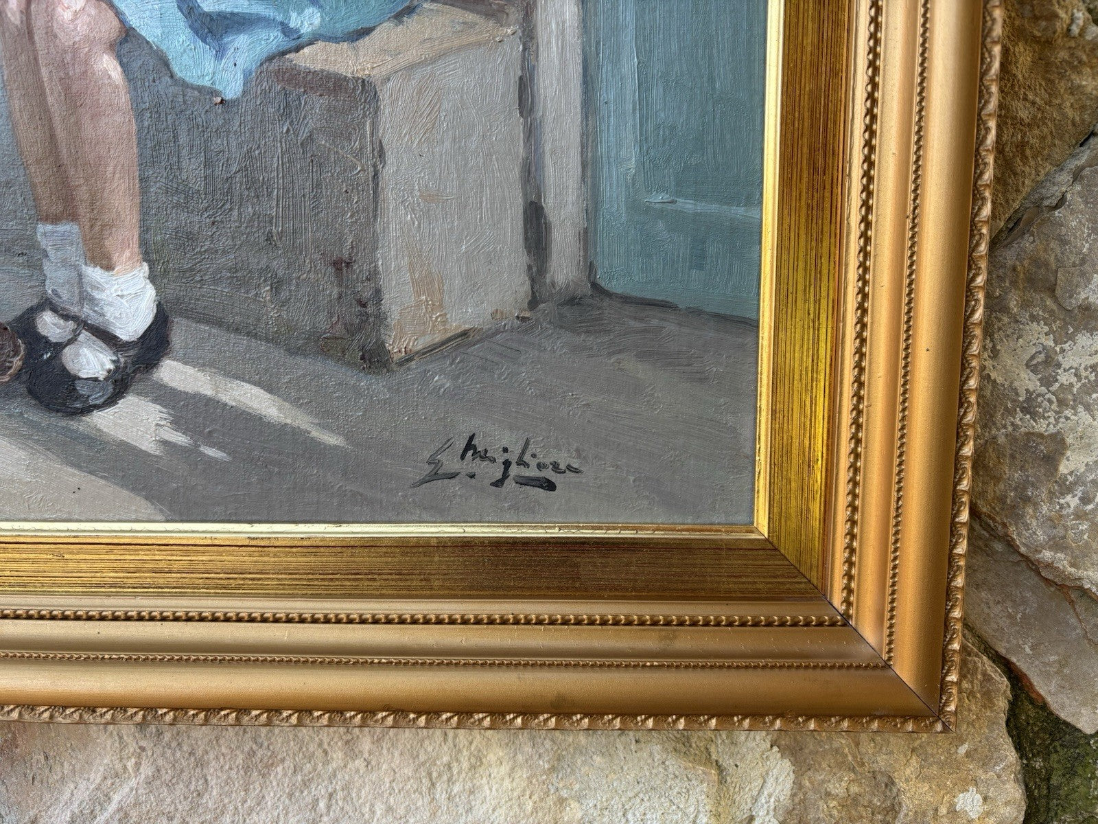 Quadro -Scolari- Guglielmo Migliore dipinto a olio