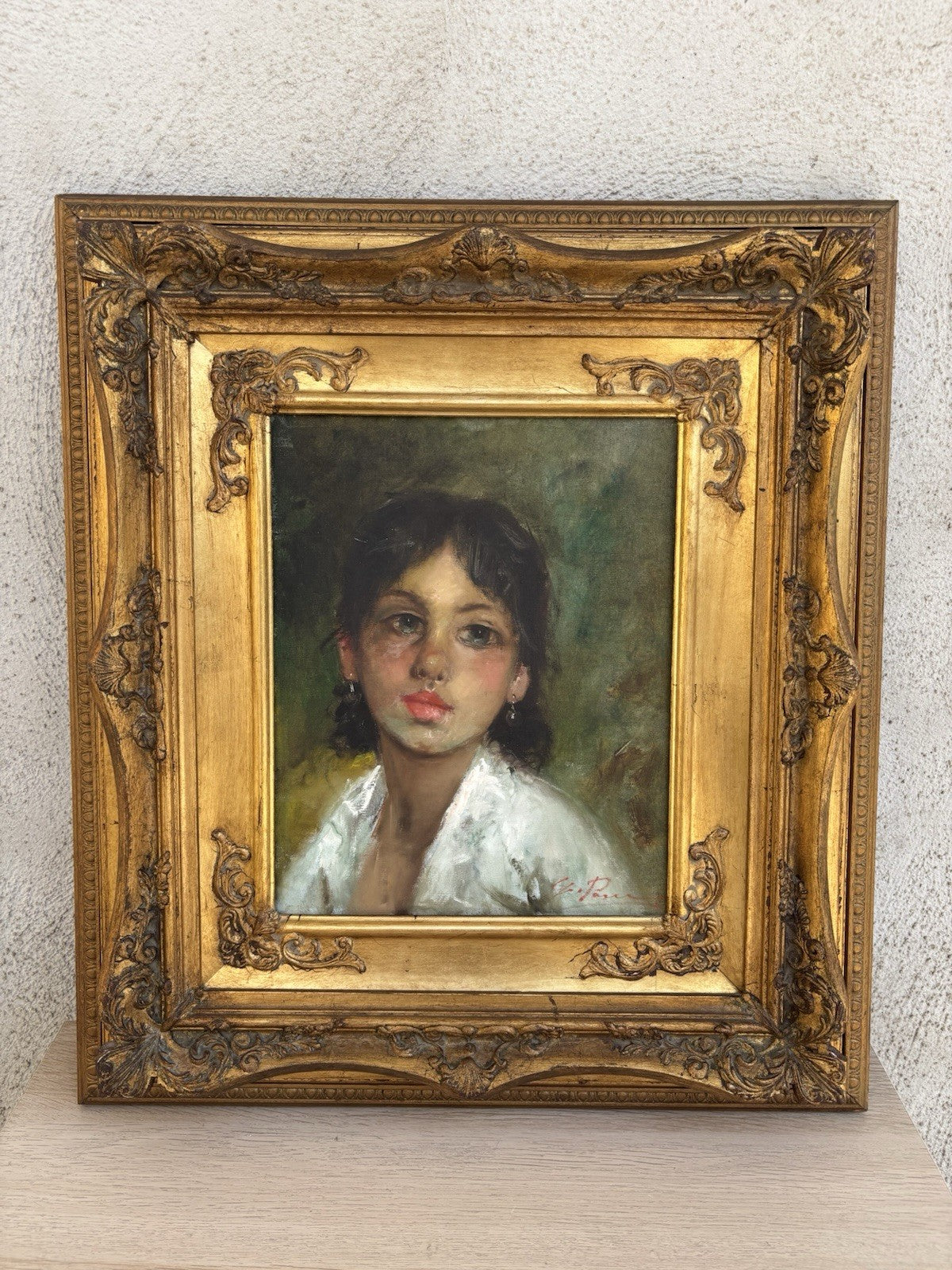 Quadro -Figura Di Donna- Giovanni Pane dipinto a olio su tela