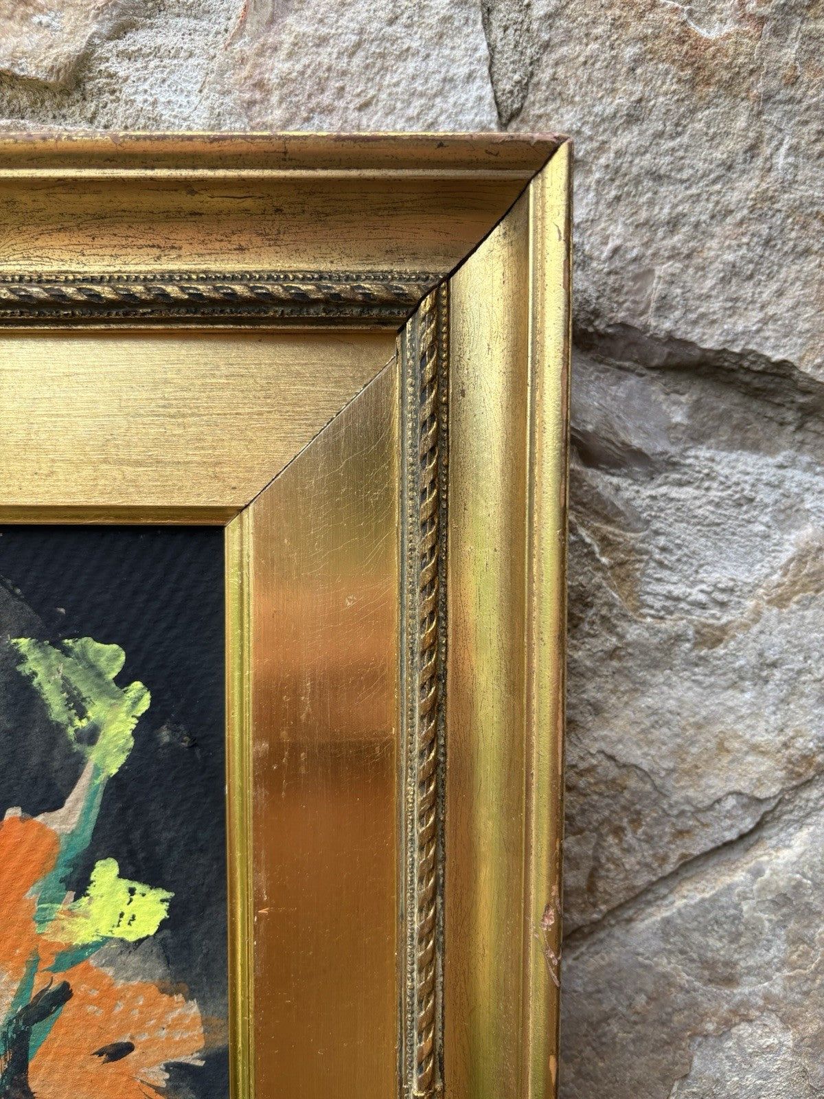 Quadro -Vaso Con Fiori- Ena Villani dipinto a tempera su cartoncino