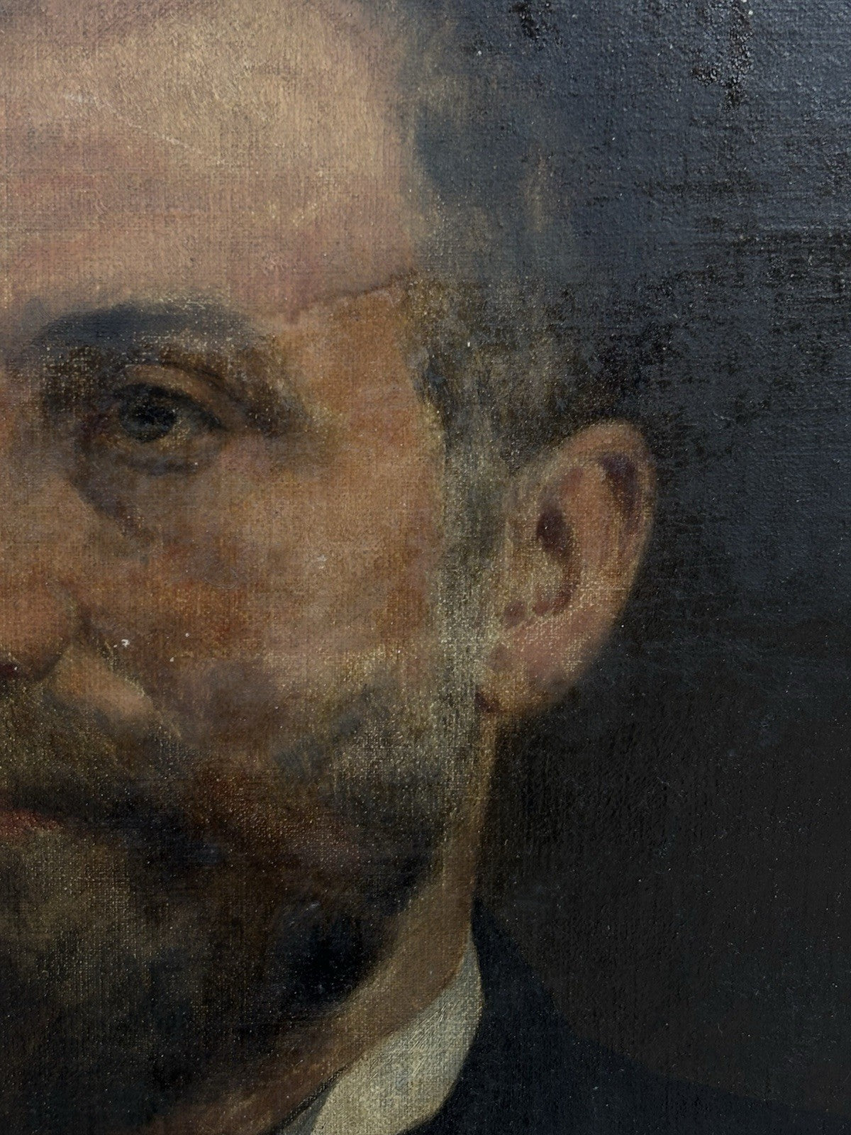 Quadro antico -Ritratto- dipinto a olio su tela
