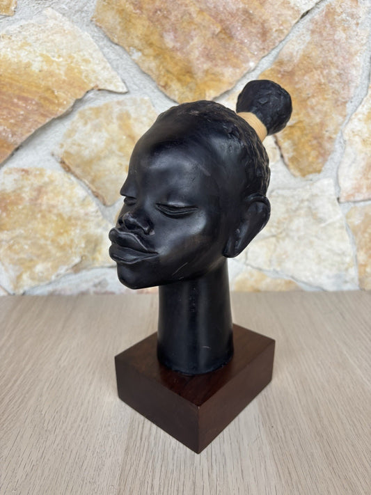 Scultura Vintage -Africa- In Ceramica
