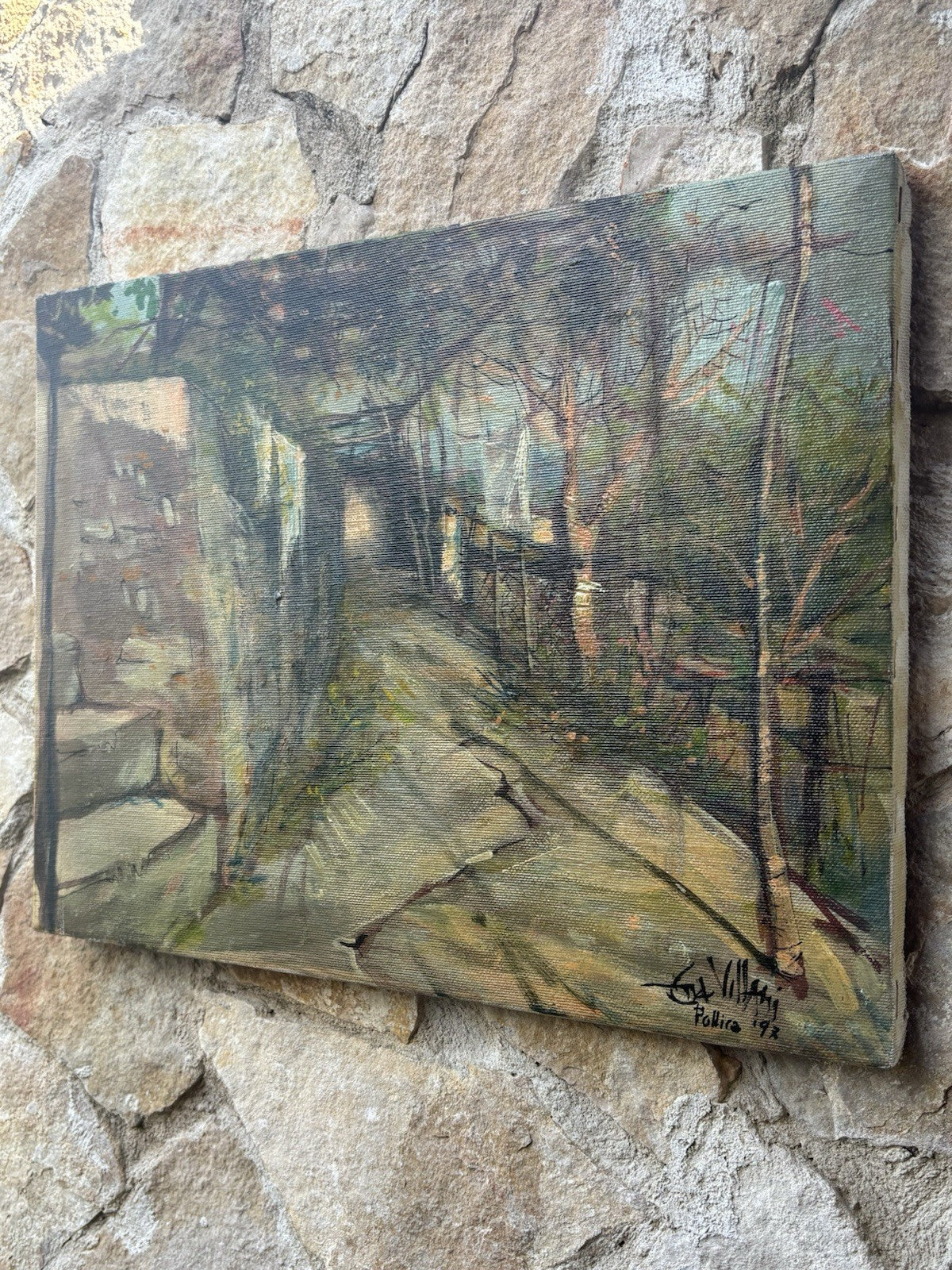 Quadro -Paesaggio- Ena Villani dipinto a olio su tela