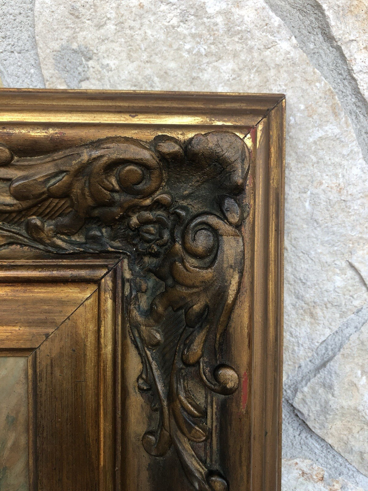 Quadro vintage -Contadina- dipinto a olio