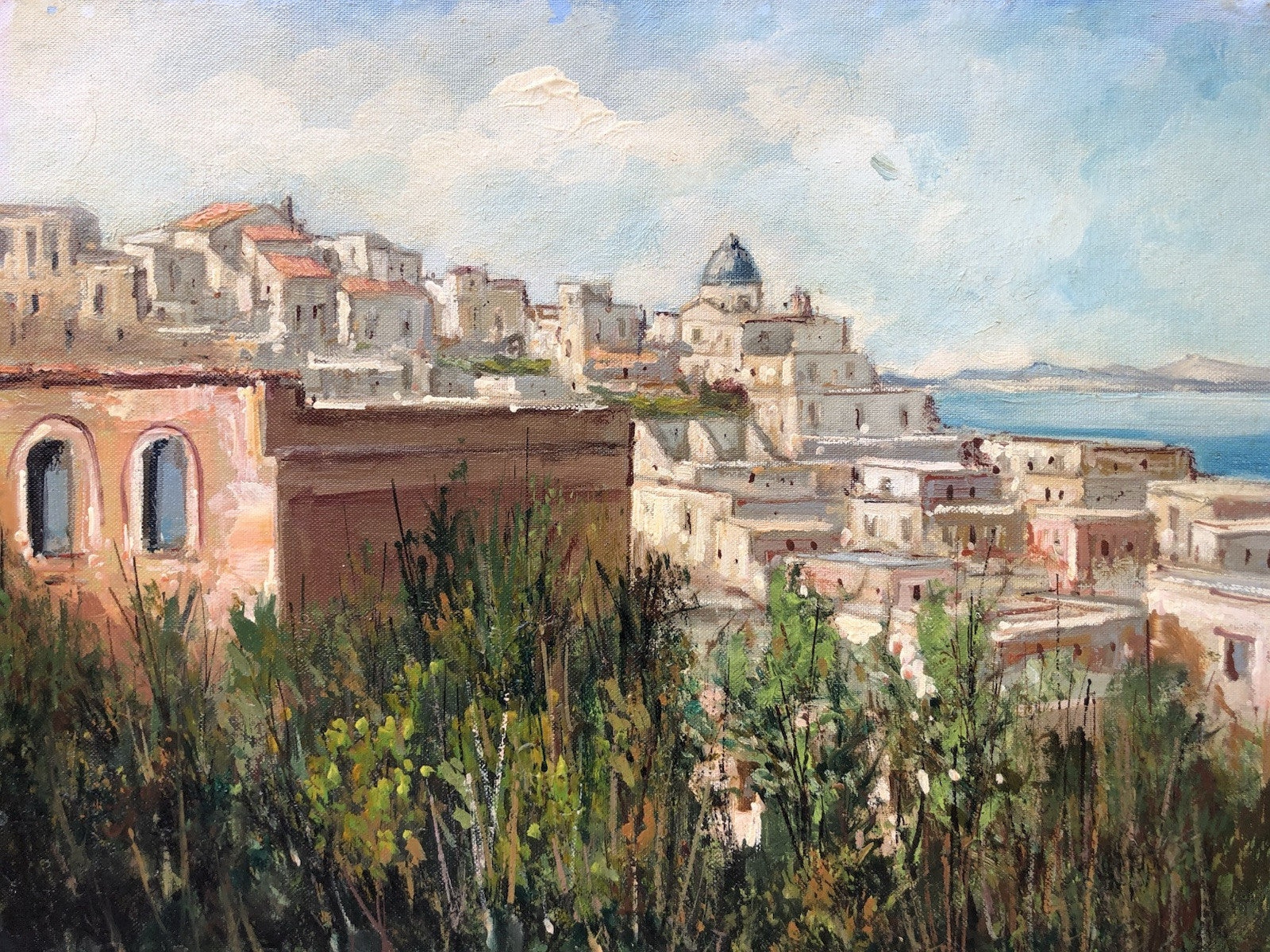 Quadro -Paesaggio Panoramico- dipinto a olio