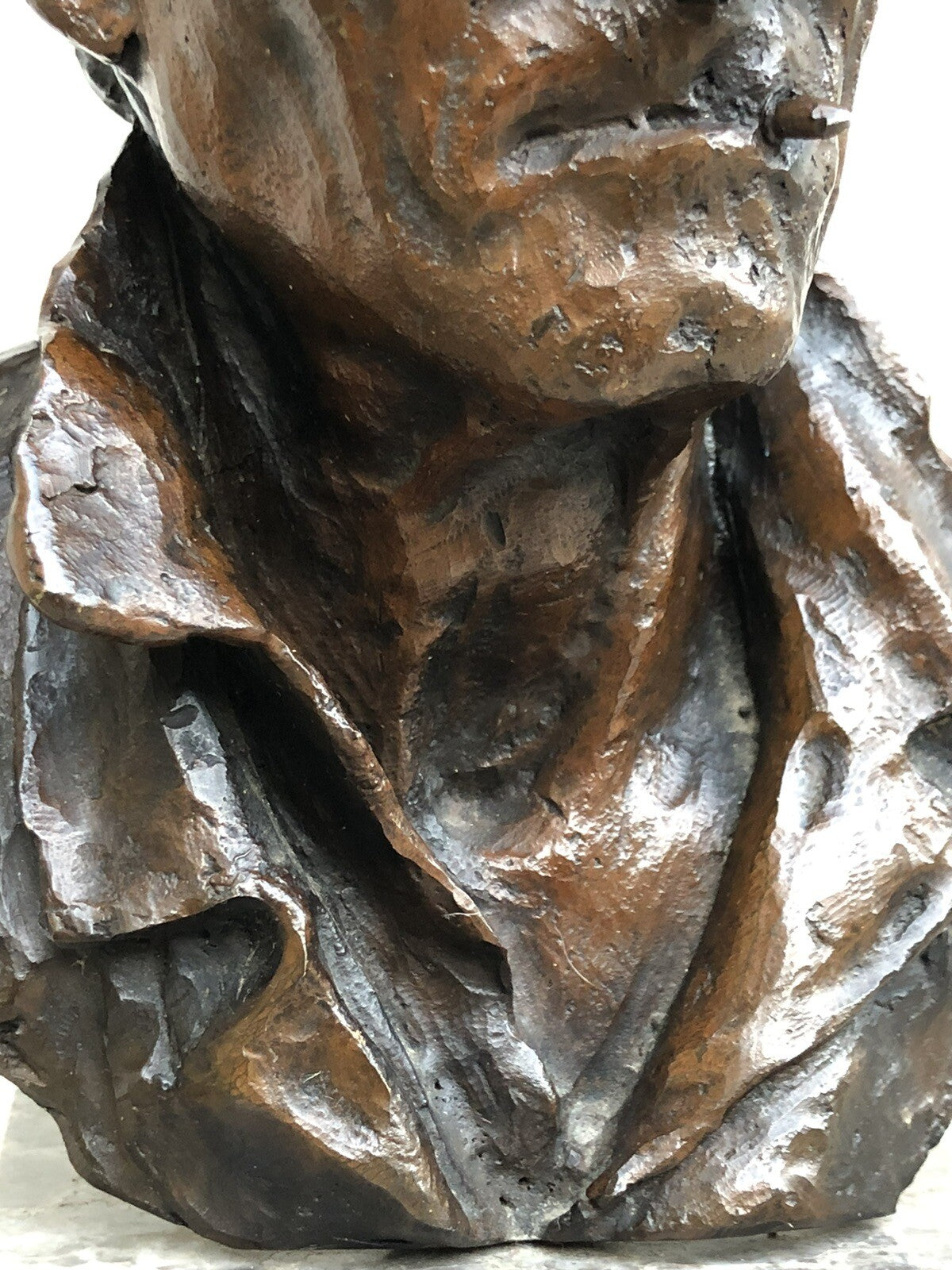 Scultura Vintage In Bronzo -anziano-