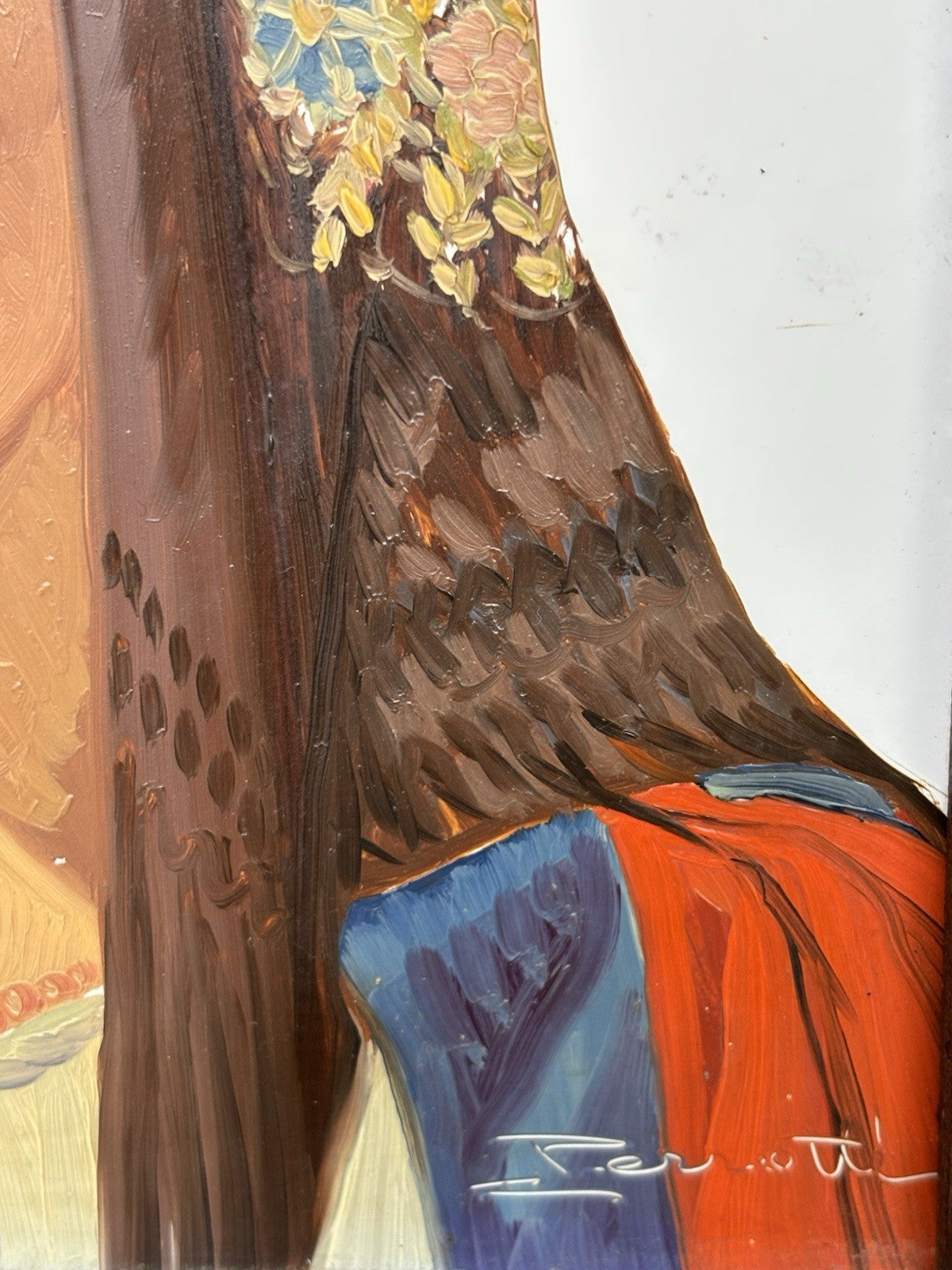 Coppia Di Quadri Dipinti Sardi Su Mattonella, Ennio Perrotti (1903-1987)