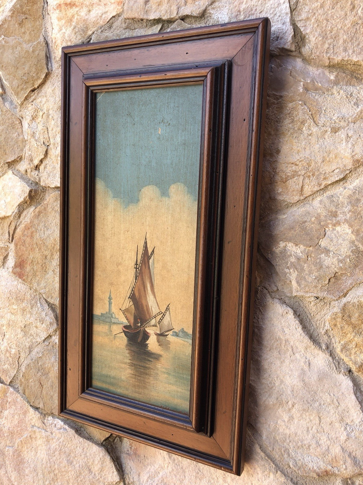 Quadro antico -Marina Di Venezia- dipinto a olio