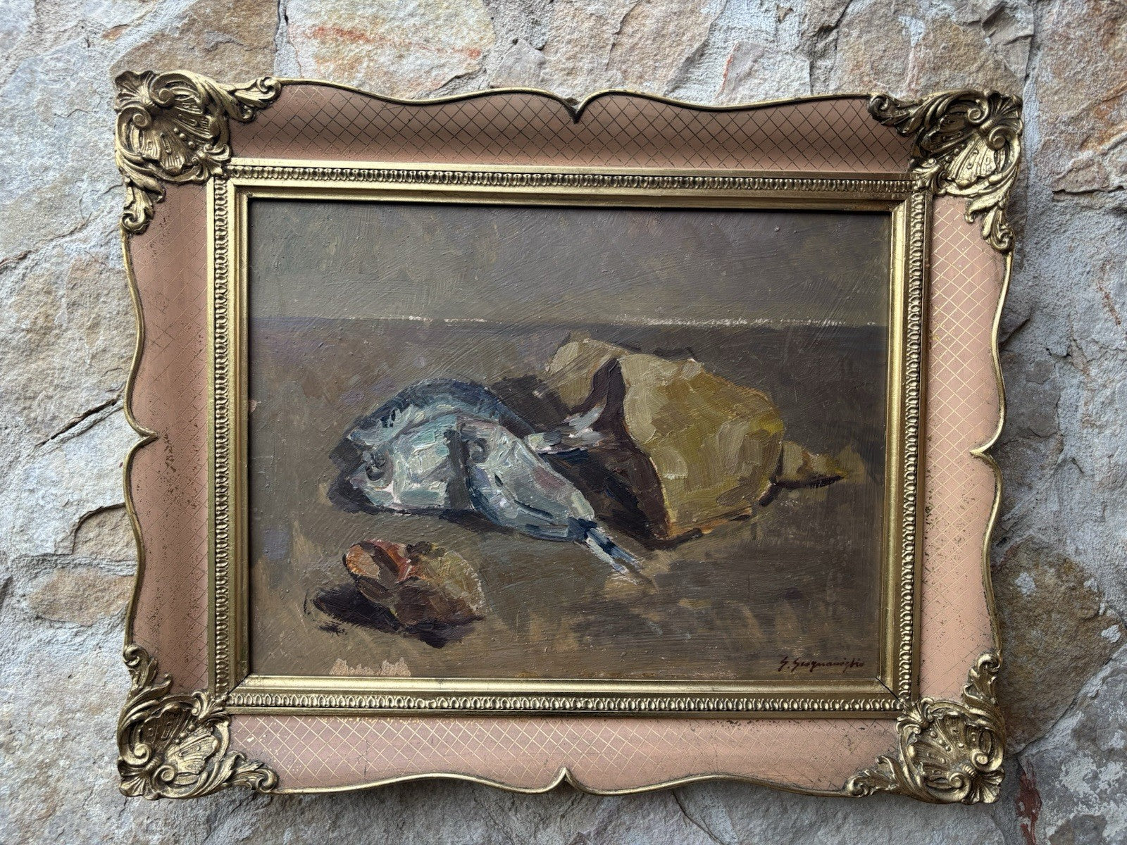Quadro -Natura Morta- Giuseppe Scogniamiglio dipinto a olio