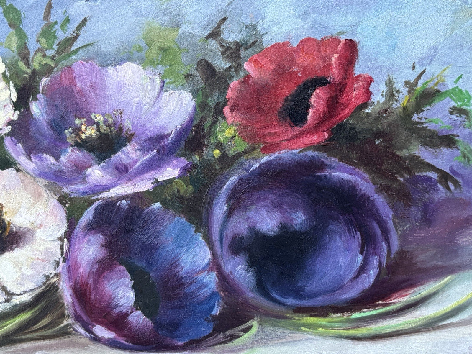 Quadro -Fiori- Giuseppe Gargiulo dipinto a olio