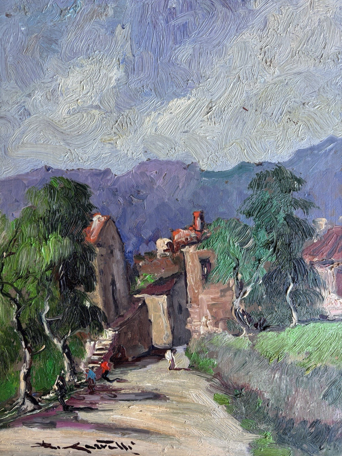 Quadro -Paesaggio Beneventano- Rocco Carvelli dipinto a olio