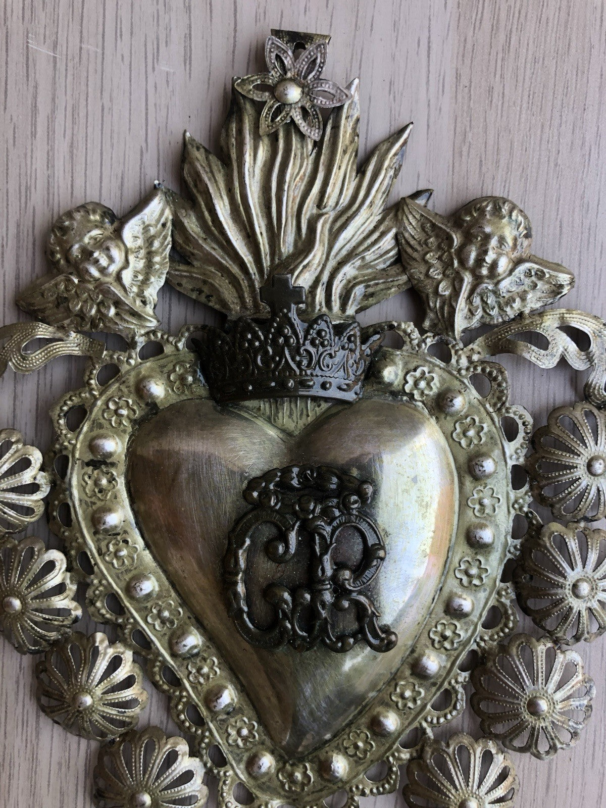 Ex Voto Cuore Sacro PGR In Metallo