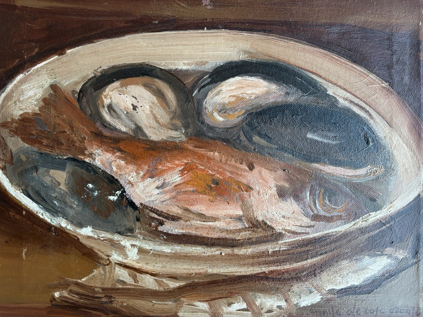 Quadro -Natura Morta- Augusto Orange De Rose- dipinto a olio su tela