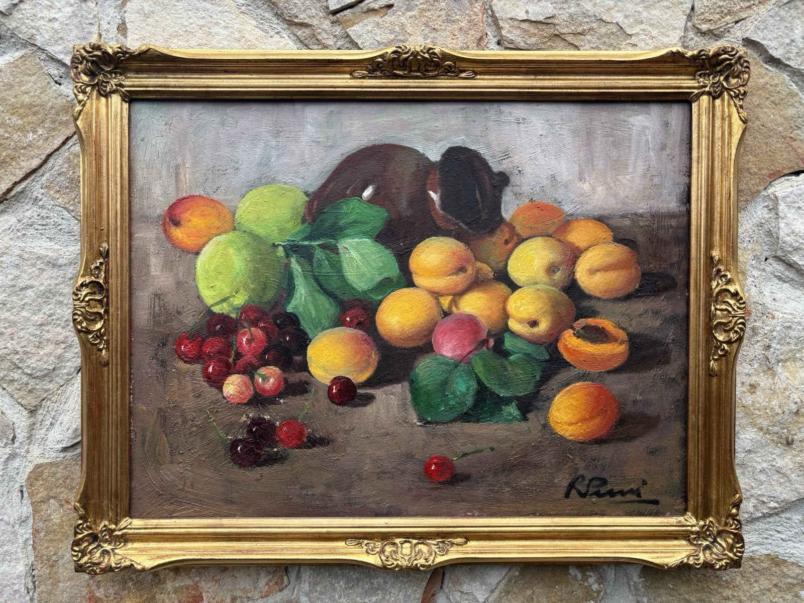 Quadro -Natura Morta- Raffaele Pucci dipinto a olio su tela