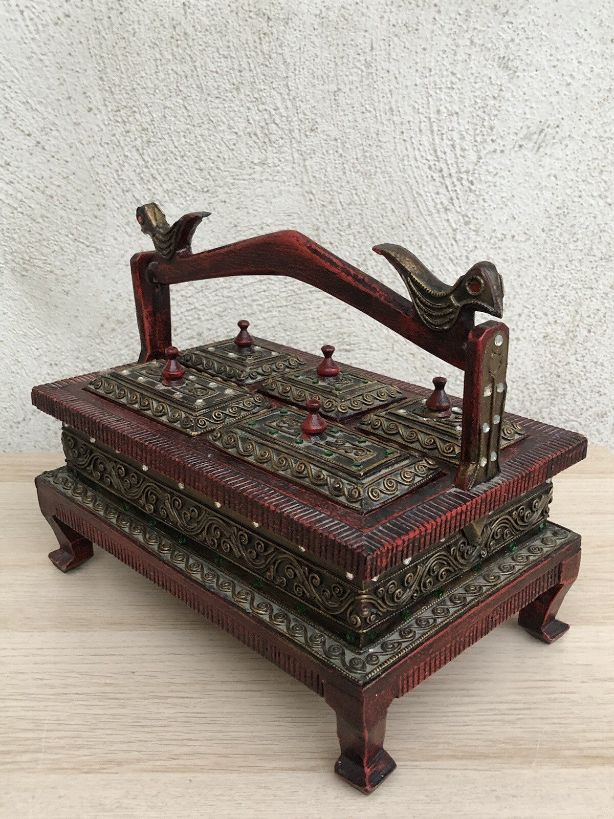 Scatola Portagioie Indiana In Legno