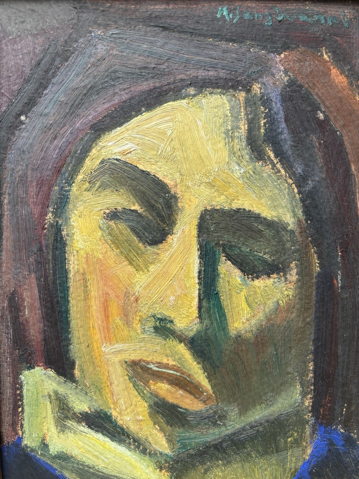 Quadro -Figura- Mario Sangiovanni dipinto a olio