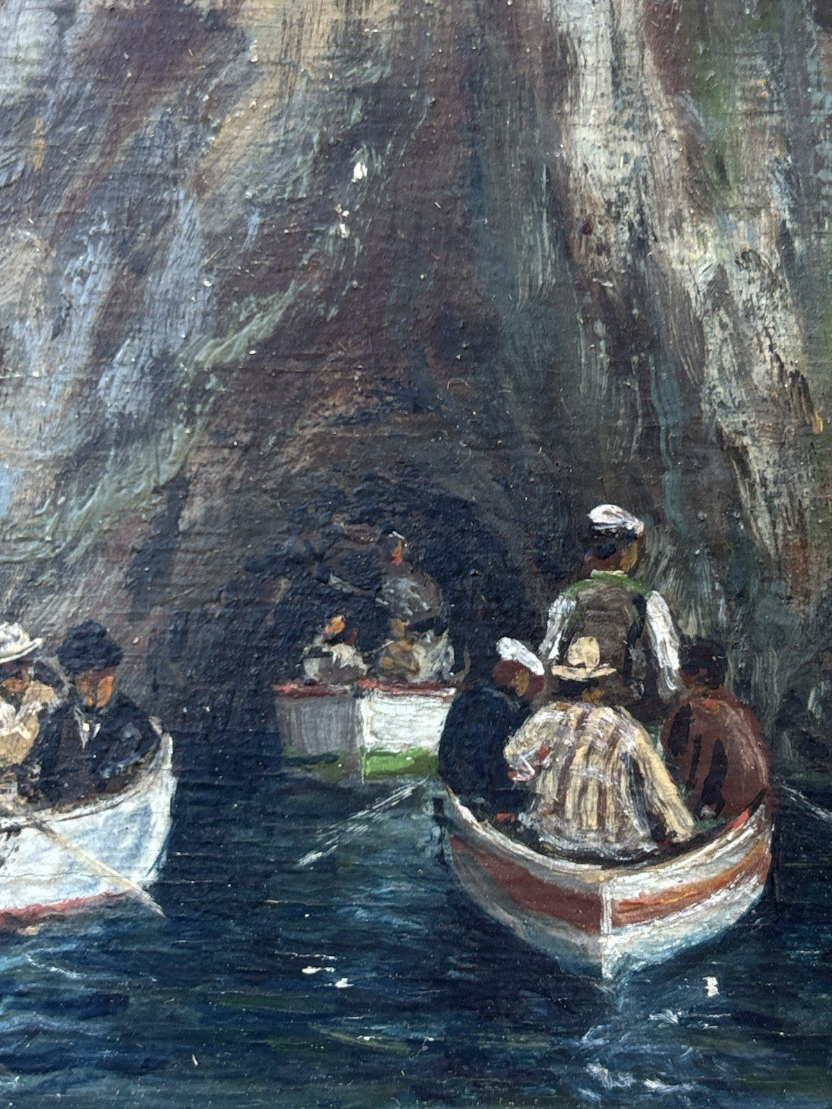Coppia quadri miniature -Marine- Luca Papaluca- dipinti a olio su tavoletta