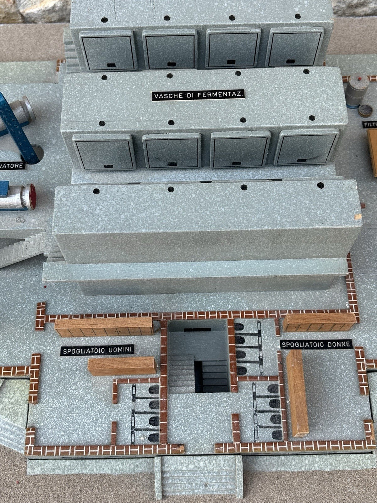 Modello Architettonico Vintage, Oleificio, V.Toffoli E Figli Anni’50