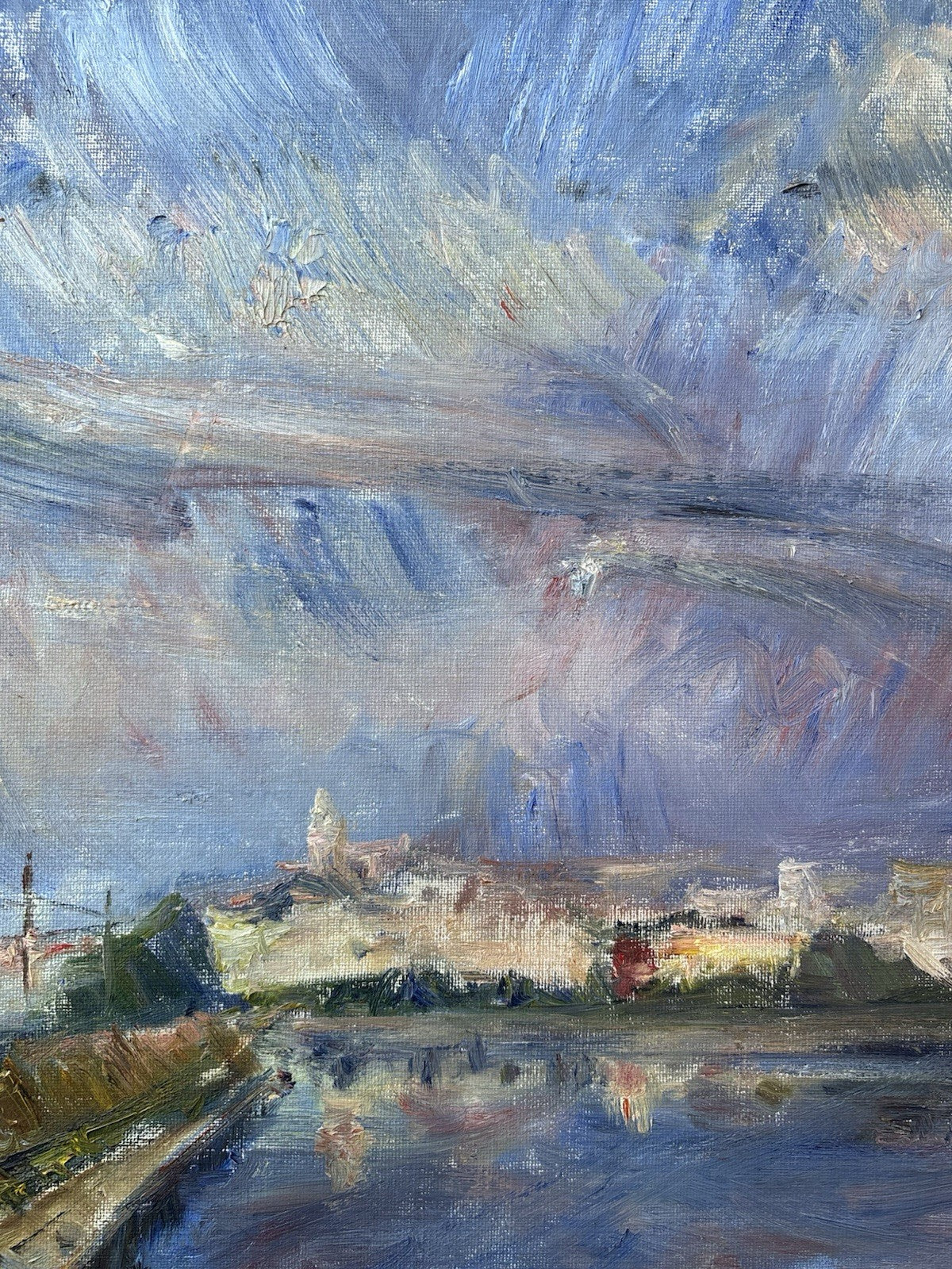 Quadro -Paesaggio- Amerigo Tamburrini dipinto a olio su tela