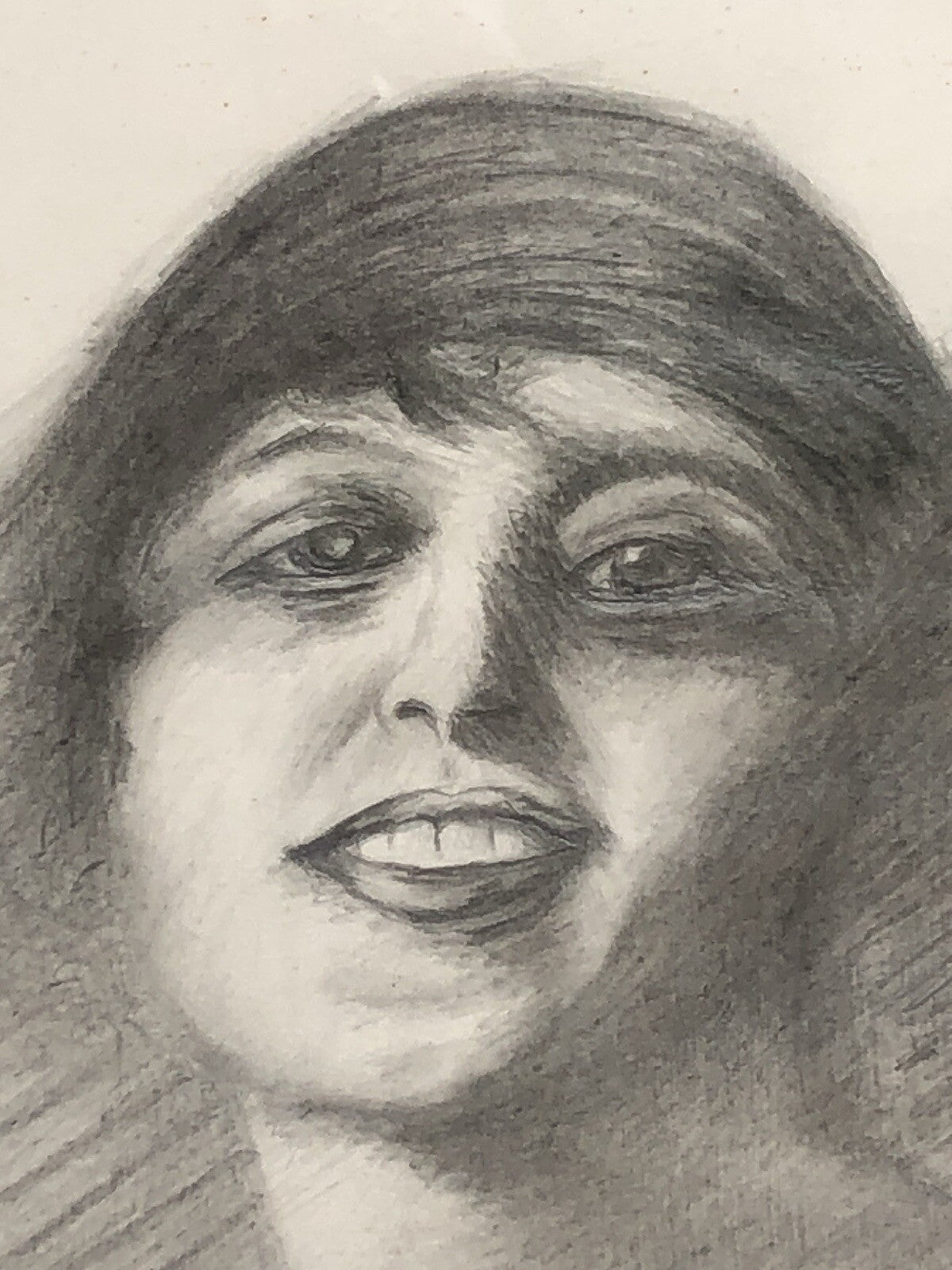 Quadro vintage -Figura Donna- disegno su carta