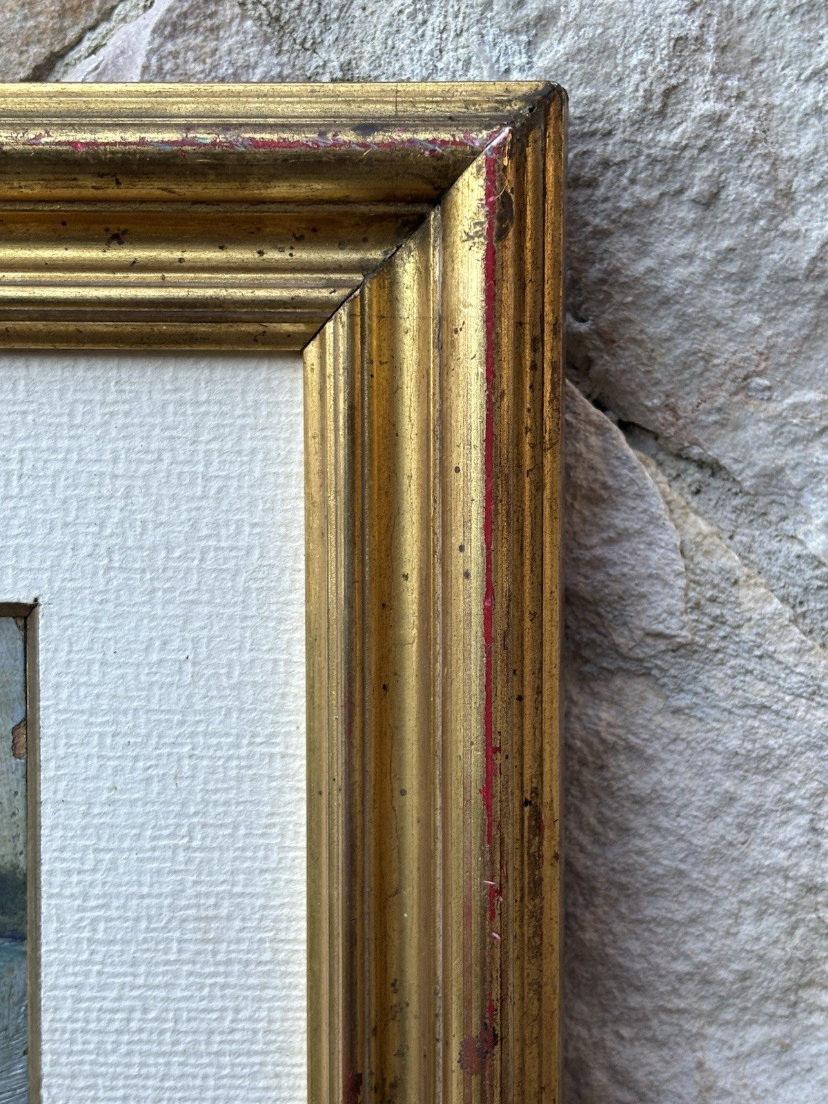 Quadro miniatura -Marina- Giovanni Brancaccio dipinto a olio