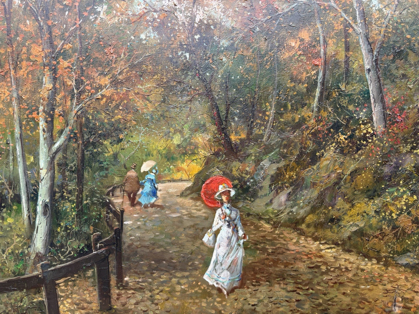 Quadro -Motivo Autunnale- Antonio Gravina-dipinto a olio su tela