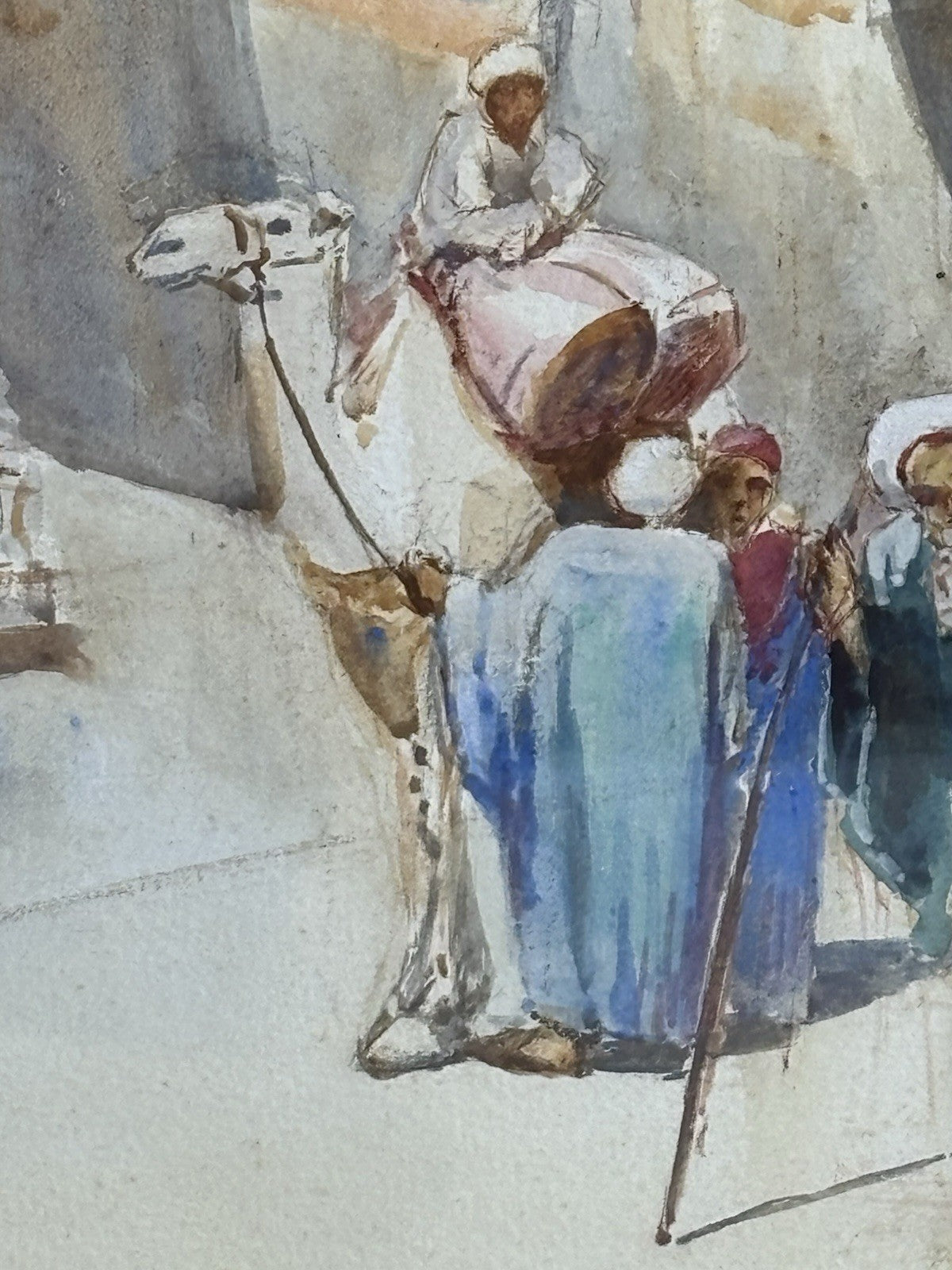 Quadro antico -Il Cairo- Henry Simpson realizzato ad acquerello su carta