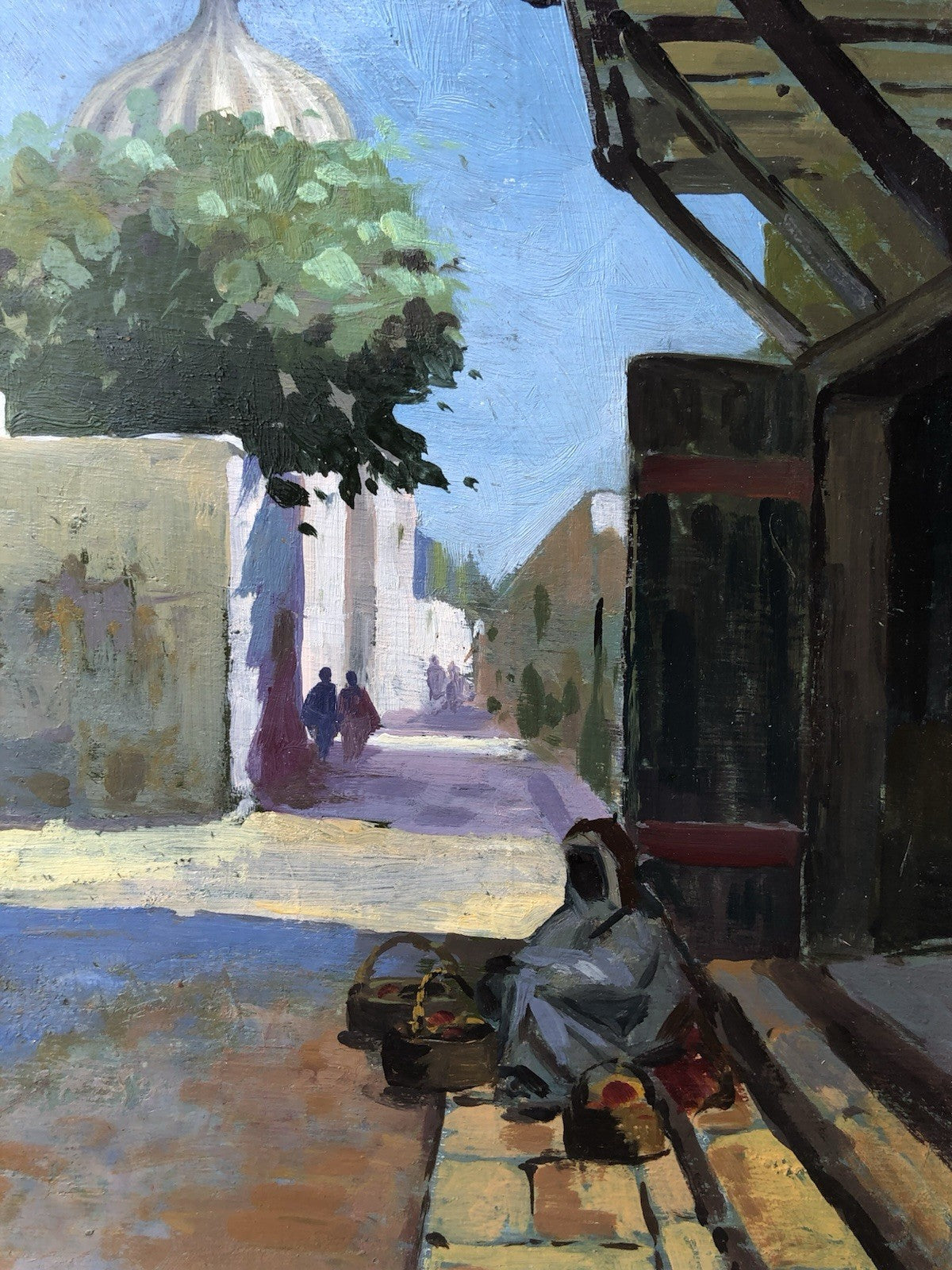 Quadro -Oriente- dipinto a olio su tavoletta