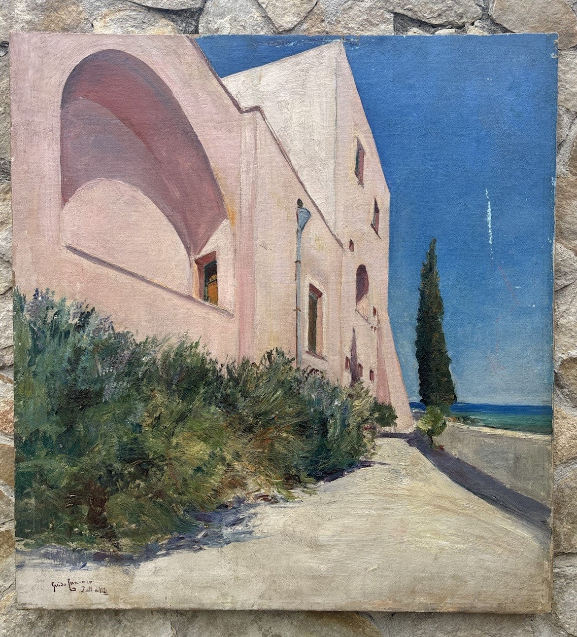 Quadro -Paesaggio- Guido Casciaro- dipinto a olio su tela
