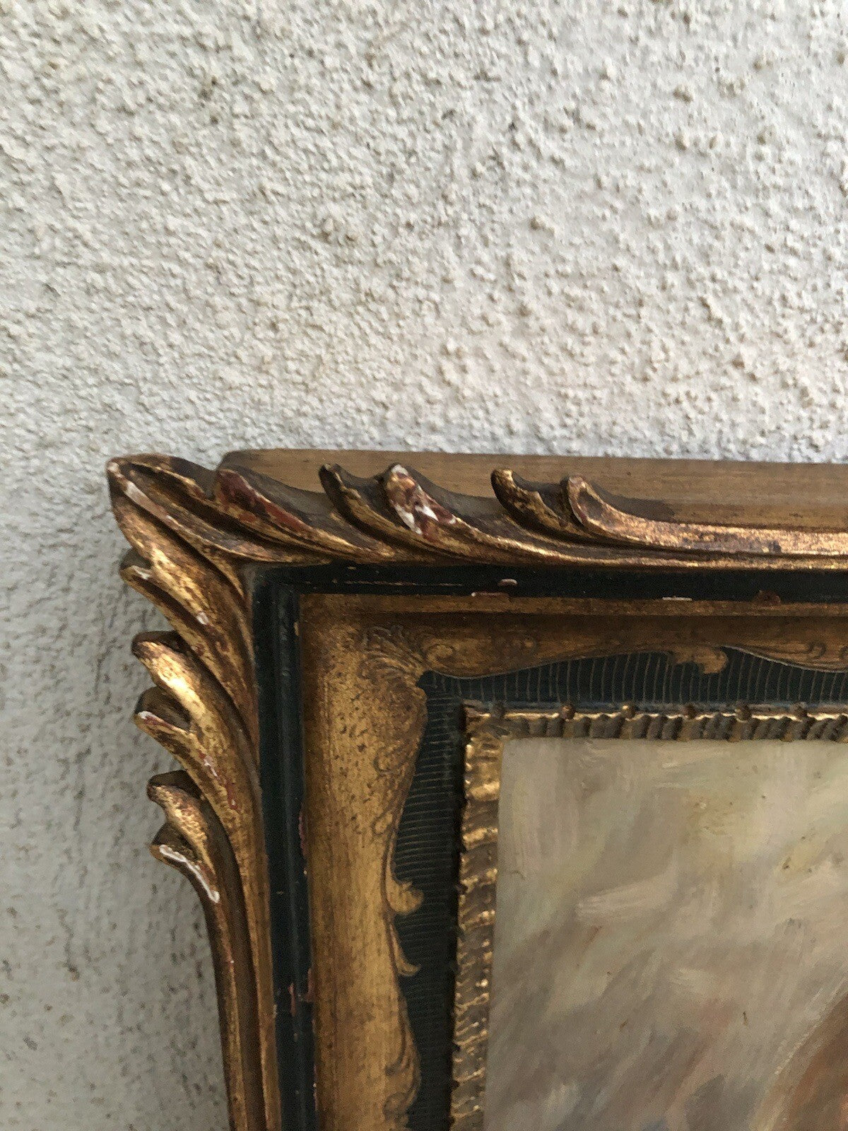 Quadro vintage -Fanciulla- dipinto a olio su tavoletta