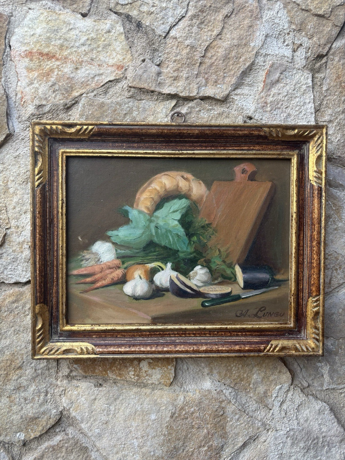 Quadro vintage -Natura Morta- dipinto a olio