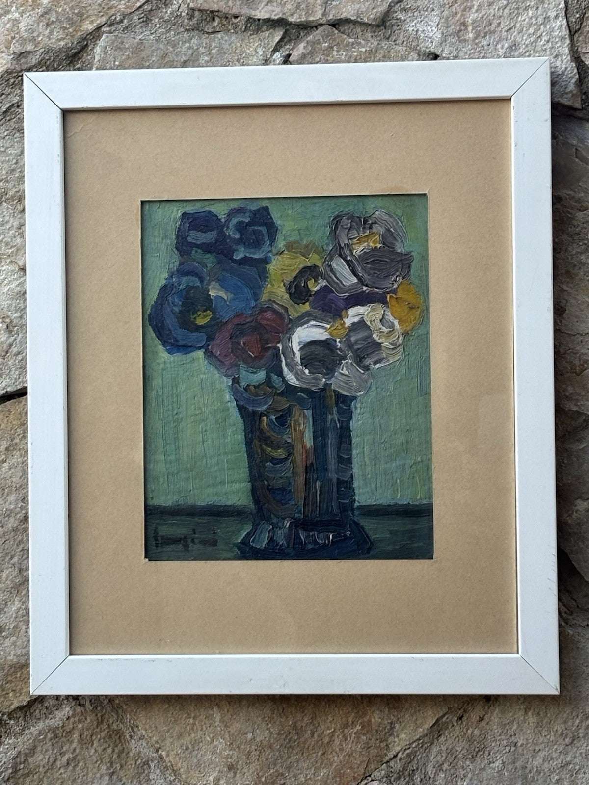 Quadro -Vaso Con Fiori Di Campo- Mario Sangiovanni- dipinto a olio