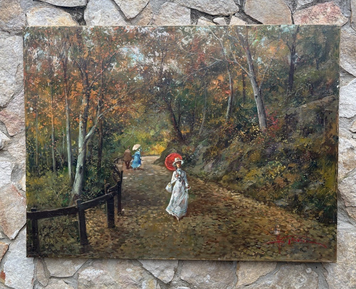 Quadro -Motivo Autunnale- Antonio Gravina-dipinto a olio su tela
