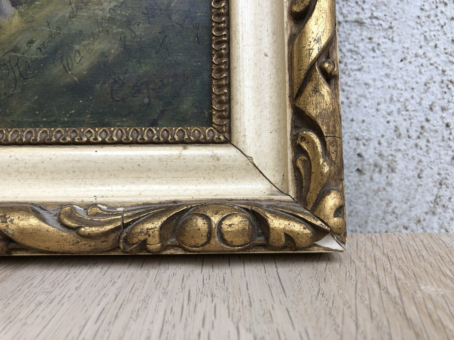 Quadro antico -Cani Da Caccia- dipinto a olio su tavola
